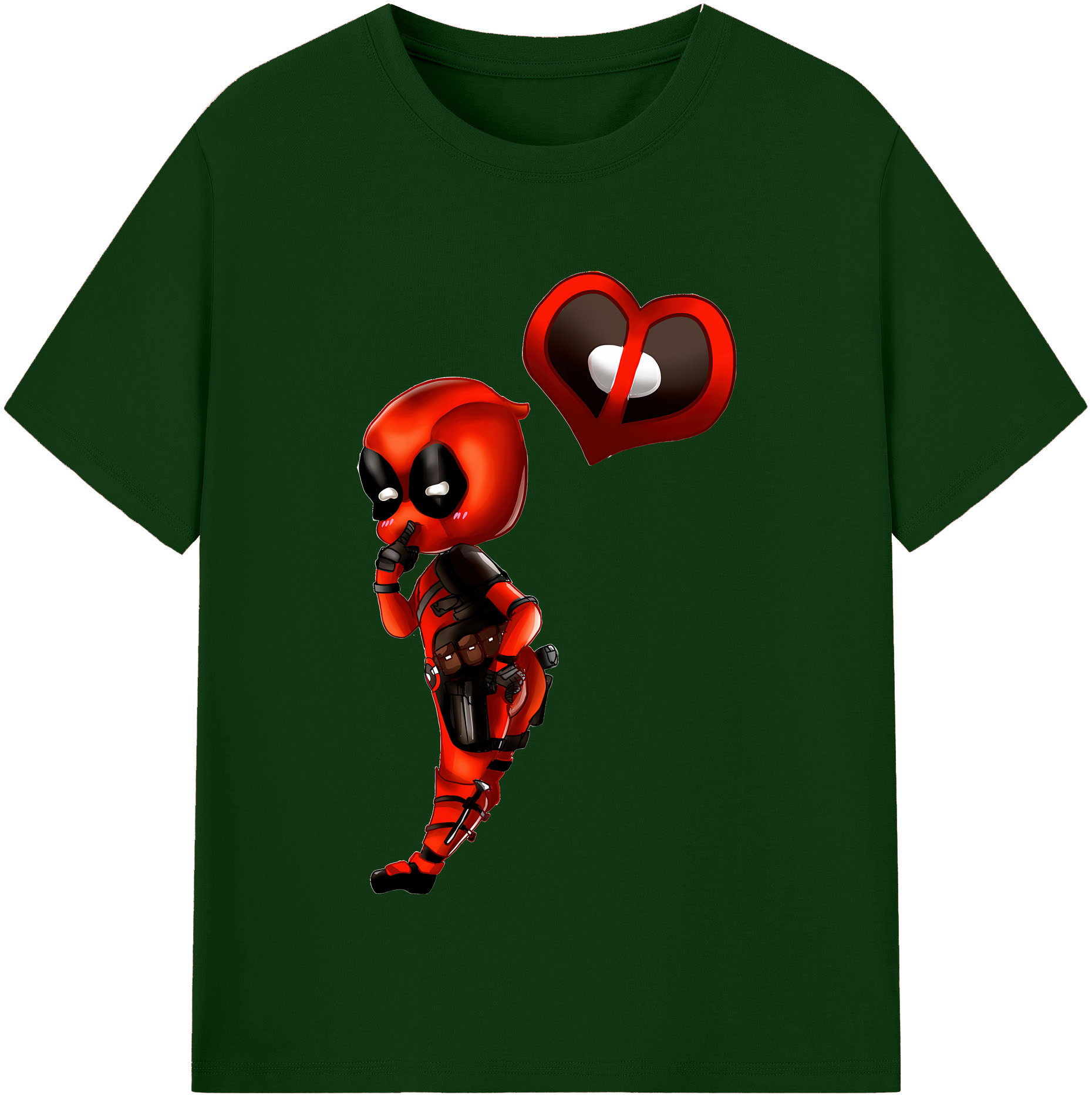 （画像用） Deadpool デッドプール 綿100％半袖Tシャツ（フロントプリント）